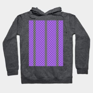 Purple Ring Pattern with Gray Stripes Hoodie